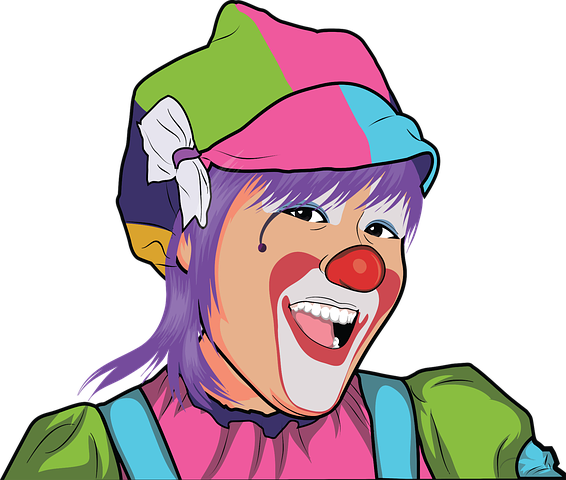 Clown, Clownin, Antje Weinreich, Spaß, Spiele, Clownsnase, Angst vor dem Clown, Selbstbehauptung, Spaß, Lachen, Lustig