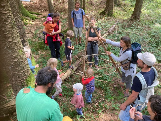 Waldschnitzeljagd Schnitzeljagd im Wald im Oberallgäu