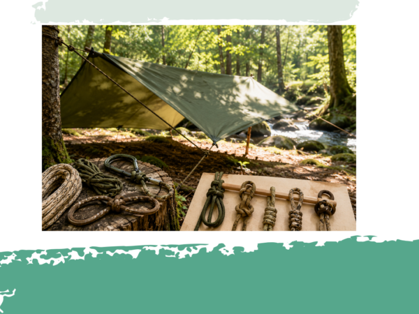Tarp bauen & Knotenkunde